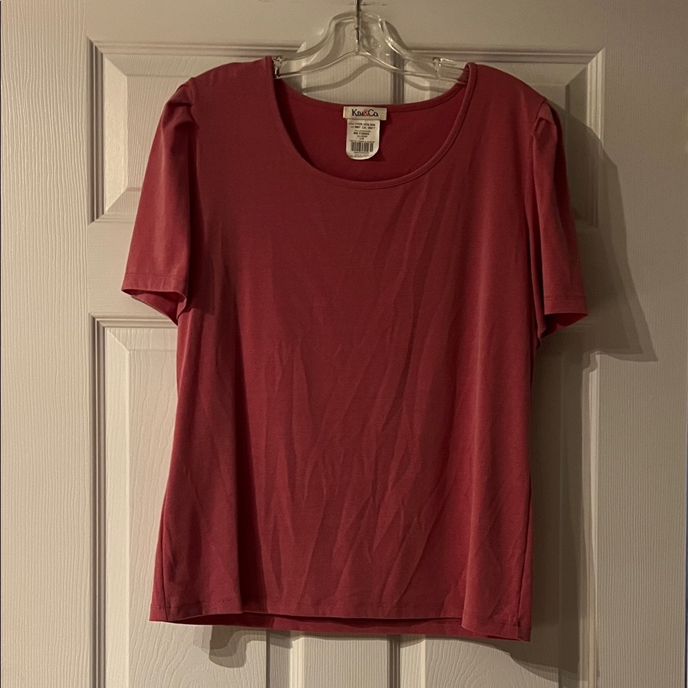 Kim & Co Women's Rose Short Sleeve Tee